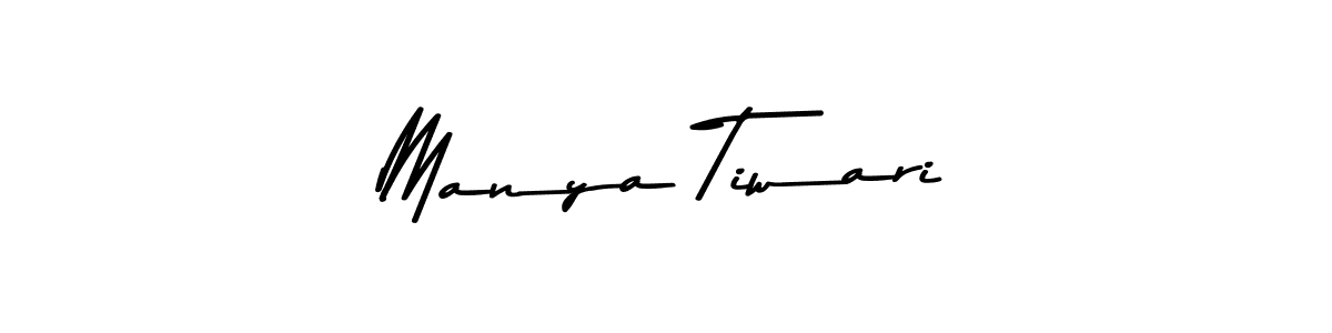 Create a beautiful signature design for name Manya Tiwari. With this signature (Asem Kandis PERSONAL USE) fonts, you can make a handwritten signature for free. Manya Tiwari signature style 9 images and pictures png