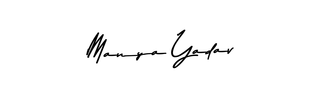 The best way (Asem Kandis PERSONAL USE) to make a short signature is to pick only two or three words in your name. The name Manya Yadav include a total of six letters. For converting this name. Manya Yadav signature style 9 images and pictures png