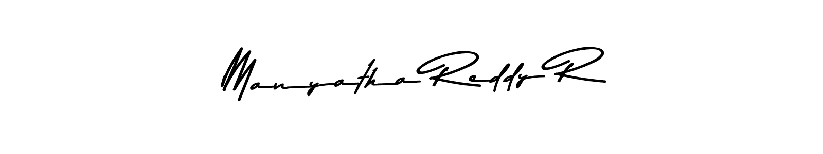 Use a signature maker to create a handwritten signature online. With this signature software, you can design (Asem Kandis PERSONAL USE) your own signature for name Manyatha Reddy R. Manyatha Reddy R signature style 9 images and pictures png