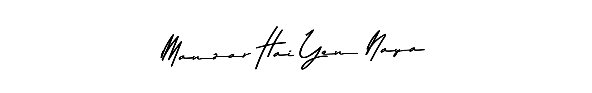 Best and Professional Signature Style for Manzar Hai Yen Naya. Asem Kandis PERSONAL USE Best Signature Style Collection. Manzar Hai Yen Naya signature style 9 images and pictures png