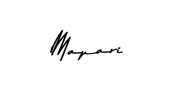 Create a beautiful signature design for name Mapari. With this signature (Asem Kandis PERSONAL USE) fonts, you can make a handwritten signature for free. Mapari signature style 9 images and pictures png