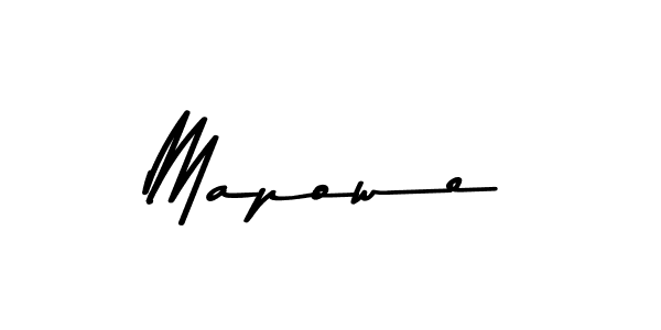 Create a beautiful signature design for name Mapowe. With this signature (Asem Kandis PERSONAL USE) fonts, you can make a handwritten signature for free. Mapowe signature style 9 images and pictures png