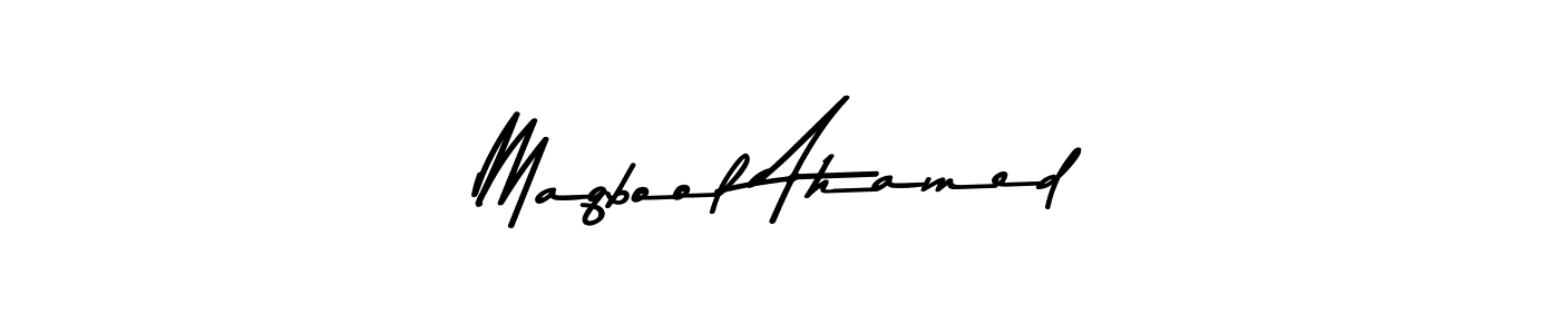 Asem Kandis PERSONAL USE is a professional signature style that is perfect for those who want to add a touch of class to their signature. It is also a great choice for those who want to make their signature more unique. Get Maqbool Ahamed name to fancy signature for free. Maqbool Ahamed signature style 9 images and pictures png