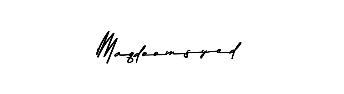 Use a signature maker to create a handwritten signature online. With this signature software, you can design (Asem Kandis PERSONAL USE) your own signature for name Maqdoomsyed. Maqdoomsyed signature style 9 images and pictures png