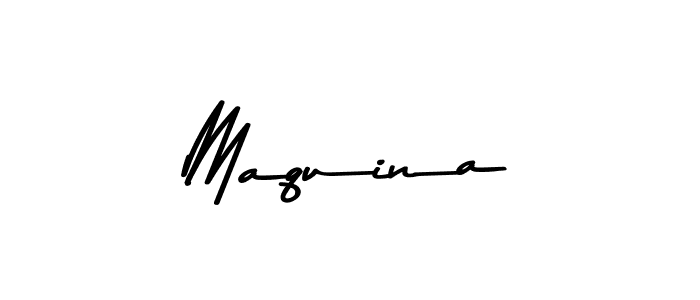 Make a beautiful signature design for name Maquina. With this signature (Asem Kandis PERSONAL USE) style, you can create a handwritten signature for free. Maquina signature style 9 images and pictures png