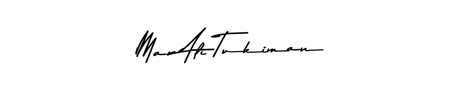 Create a beautiful signature design for name Mar Ali Tukiman. With this signature (Asem Kandis PERSONAL USE) fonts, you can make a handwritten signature for free. Mar Ali Tukiman signature style 9 images and pictures png