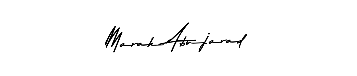 Make a beautiful signature design for name Marah Abujarad. With this signature (Asem Kandis PERSONAL USE) style, you can create a handwritten signature for free. Marah Abujarad signature style 9 images and pictures png