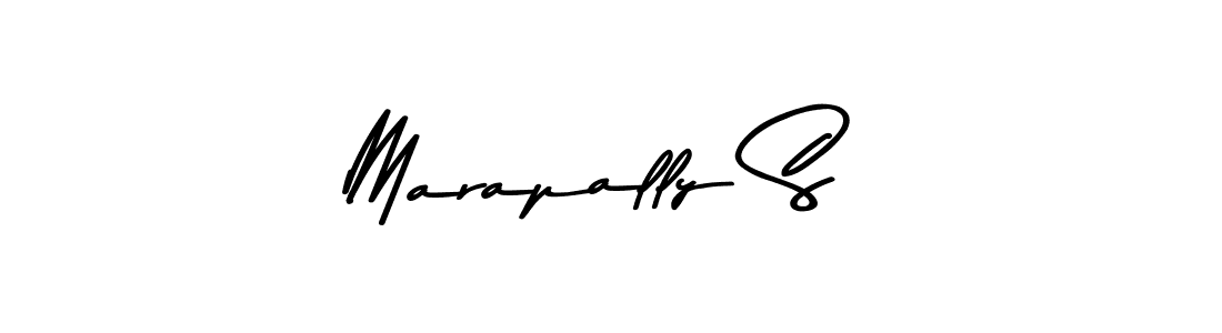 How to make Marapally S signature? Asem Kandis PERSONAL USE is a professional autograph style. Create handwritten signature for Marapally S name. Marapally S signature style 9 images and pictures png