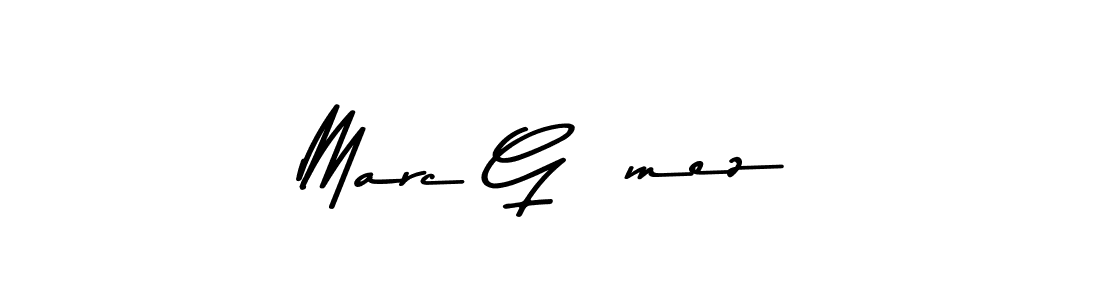 The best way (Asem Kandis PERSONAL USE) to make a short signature is to pick only two or three words in your name. The name Marc Gómez include a total of six letters. For converting this name. Marc Gómez signature style 9 images and pictures png