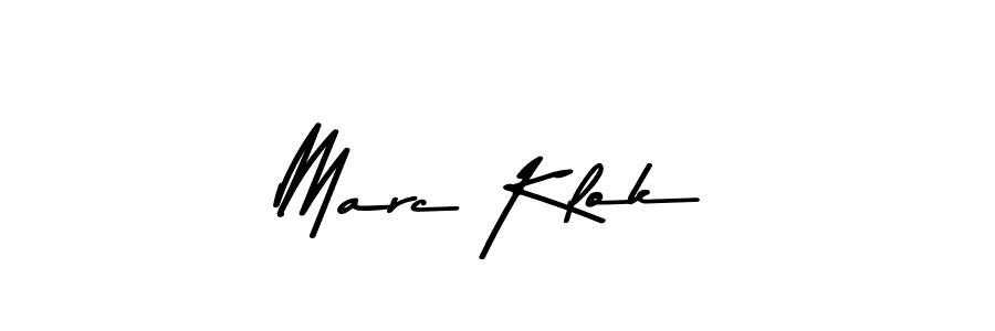 Create a beautiful signature design for name Marc Klok. With this signature (Asem Kandis PERSONAL USE) fonts, you can make a handwritten signature for free. Marc Klok signature style 9 images and pictures png