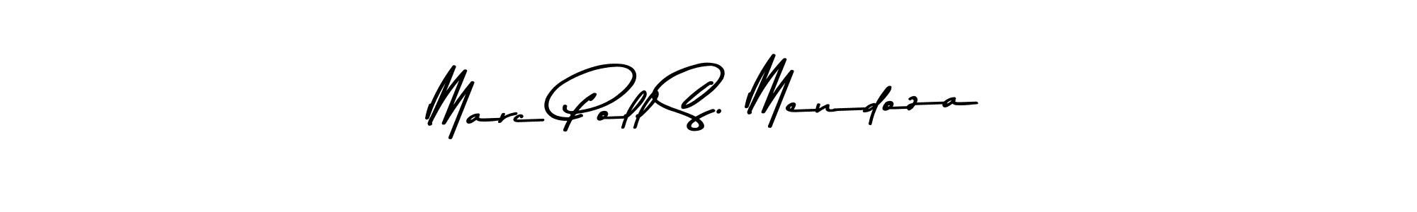 Asem Kandis PERSONAL USE is a professional signature style that is perfect for those who want to add a touch of class to their signature. It is also a great choice for those who want to make their signature more unique. Get Marc Poll S. Mendoza name to fancy signature for free. Marc Poll S. Mendoza signature style 9 images and pictures png