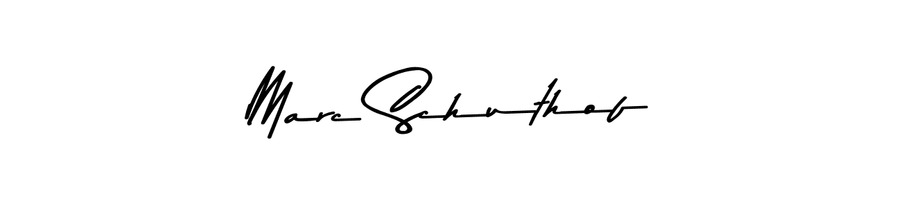 Create a beautiful signature design for name Marc Schuthof. With this signature (Asem Kandis PERSONAL USE) fonts, you can make a handwritten signature for free. Marc Schuthof signature style 9 images and pictures png
