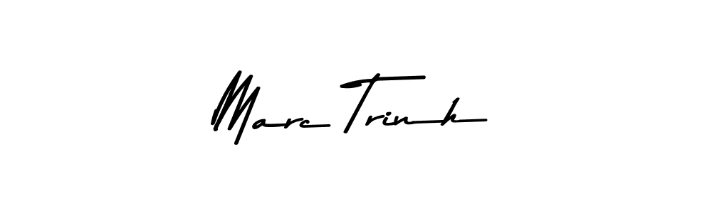 How to make Marc Trinh signature? Asem Kandis PERSONAL USE is a professional autograph style. Create handwritten signature for Marc Trinh name. Marc Trinh signature style 9 images and pictures png