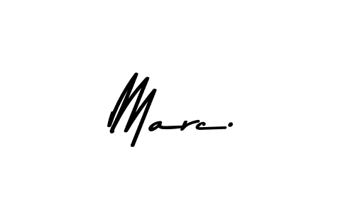 The best way (Asem Kandis PERSONAL USE) to make a short signature is to pick only two or three words in your name. The name Marc. include a total of six letters. For converting this name. Marc. signature style 9 images and pictures png