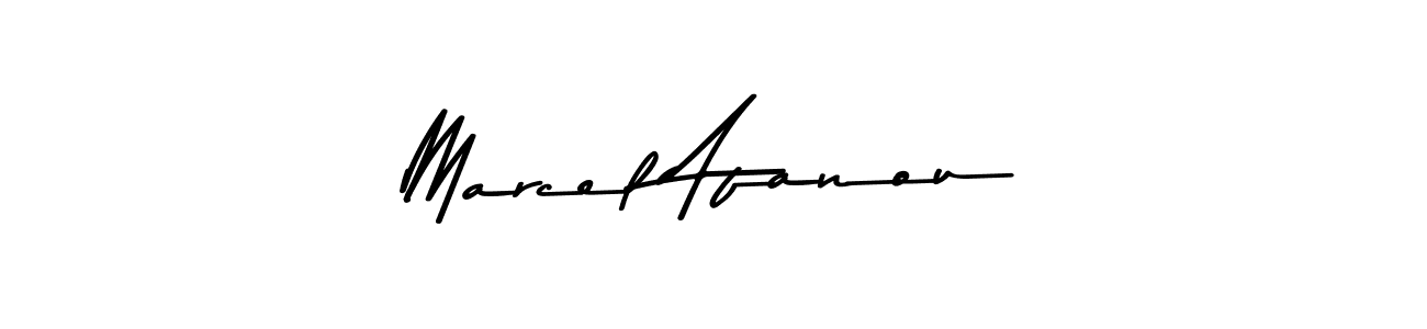 This is the best signature style for the Marcel Afanou name. Also you like these signature font (Asem Kandis PERSONAL USE). Mix name signature. Marcel Afanou signature style 9 images and pictures png