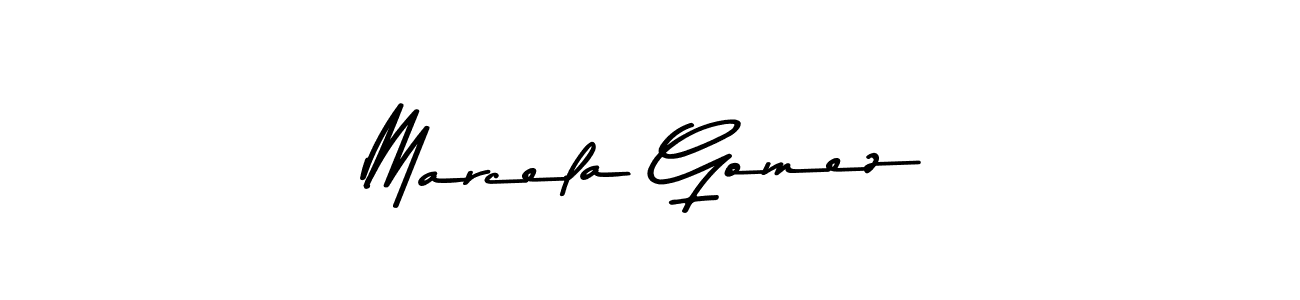 Marcela Gomez stylish signature style. Best Handwritten Sign (Asem Kandis PERSONAL USE) for my name. Handwritten Signature Collection Ideas for my name Marcela Gomez. Marcela Gomez signature style 9 images and pictures png