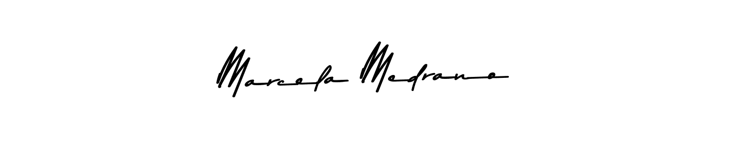Marcela Medrano stylish signature style. Best Handwritten Sign (Asem Kandis PERSONAL USE) for my name. Handwritten Signature Collection Ideas for my name Marcela Medrano. Marcela Medrano signature style 9 images and pictures png