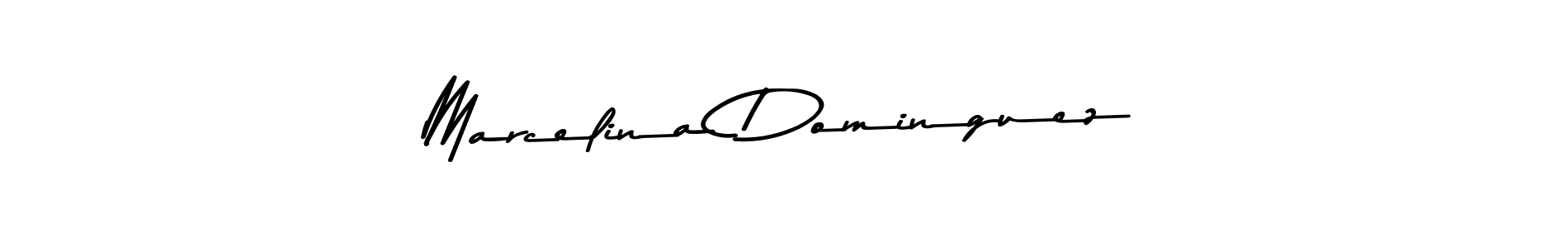 Make a beautiful signature design for name Marcelina Dominguez. With this signature (Asem Kandis PERSONAL USE) style, you can create a handwritten signature for free. Marcelina Dominguez signature style 9 images and pictures png