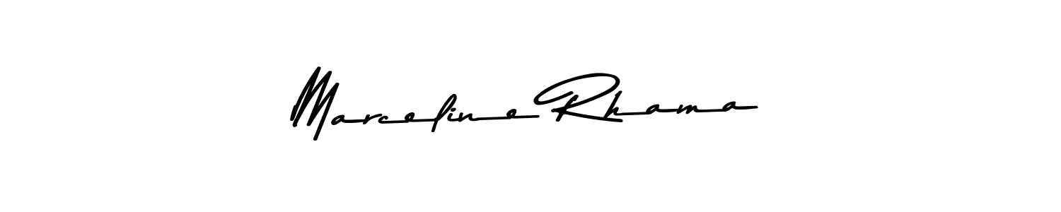 How to make Marceline Rhama signature? Asem Kandis PERSONAL USE is a professional autograph style. Create handwritten signature for Marceline Rhama name. Marceline Rhama signature style 9 images and pictures png