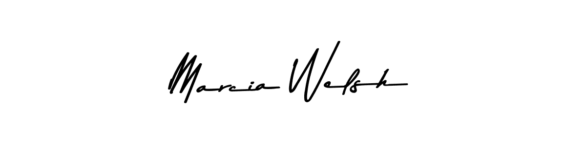 Make a beautiful signature design for name Marcia Welsh. With this signature (Asem Kandis PERSONAL USE) style, you can create a handwritten signature for free. Marcia Welsh signature style 9 images and pictures png