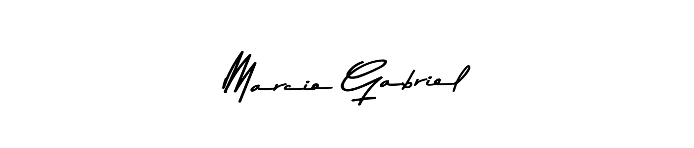 Use a signature maker to create a handwritten signature online. With this signature software, you can design (Asem Kandis PERSONAL USE) your own signature for name Marcio Gabriel. Marcio Gabriel signature style 9 images and pictures png