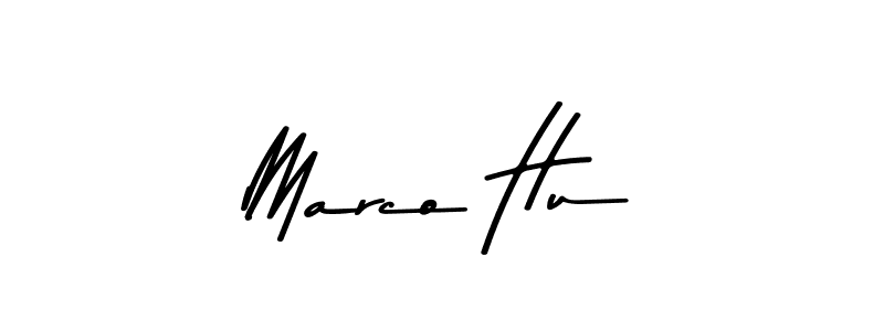 How to Draw Marco Hu signature style? Asem Kandis PERSONAL USE is a latest design signature styles for name Marco Hu. Marco Hu signature style 9 images and pictures png