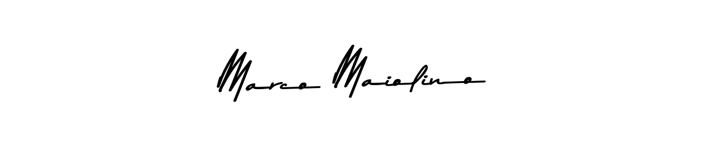 Design your own signature with our free online signature maker. With this signature software, you can create a handwritten (Asem Kandis PERSONAL USE) signature for name Marco Maiolino. Marco Maiolino signature style 9 images and pictures png