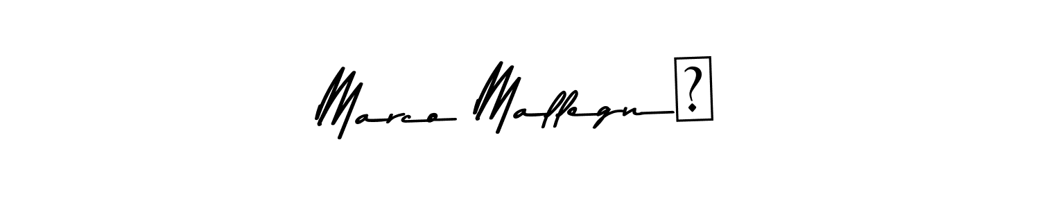 Also You can easily find your signature by using the search form. We will create Marco Mallegnİ name handwritten signature images for you free of cost using Asem Kandis PERSONAL USE sign style. Marco Mallegnİ signature style 9 images and pictures png