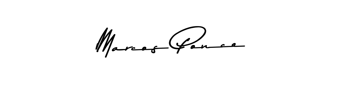 Marcos Ponce stylish signature style. Best Handwritten Sign (Asem Kandis PERSONAL USE) for my name. Handwritten Signature Collection Ideas for my name Marcos Ponce. Marcos Ponce signature style 9 images and pictures png