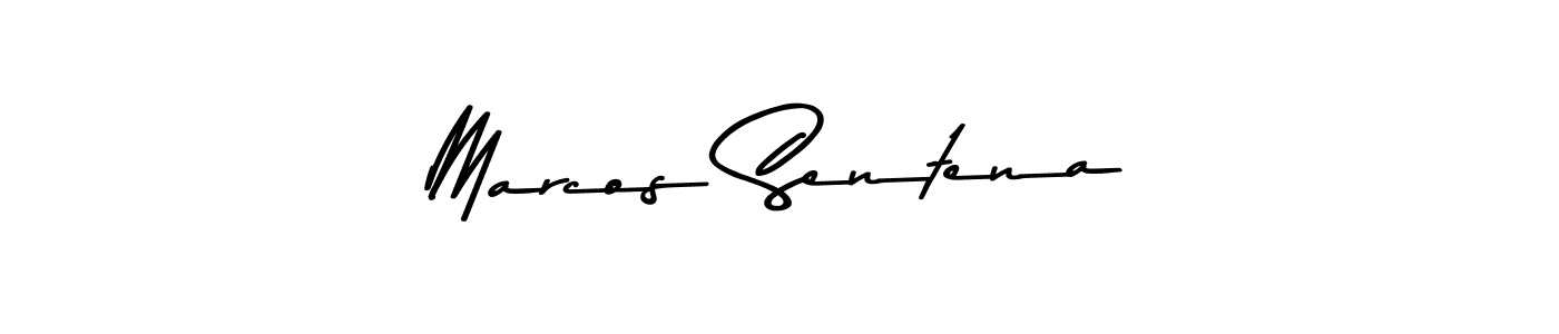 Design your own signature with our free online signature maker. With this signature software, you can create a handwritten (Asem Kandis PERSONAL USE) signature for name Marcos Sentena. Marcos Sentena signature style 9 images and pictures png