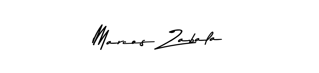 Design your own signature with our free online signature maker. With this signature software, you can create a handwritten (Asem Kandis PERSONAL USE) signature for name Marcos Zabala. Marcos Zabala signature style 9 images and pictures png