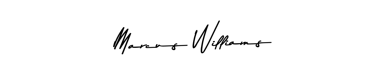 Marcus Williams stylish signature style. Best Handwritten Sign (Asem Kandis PERSONAL USE) for my name. Handwritten Signature Collection Ideas for my name Marcus Williams. Marcus Williams signature style 9 images and pictures png