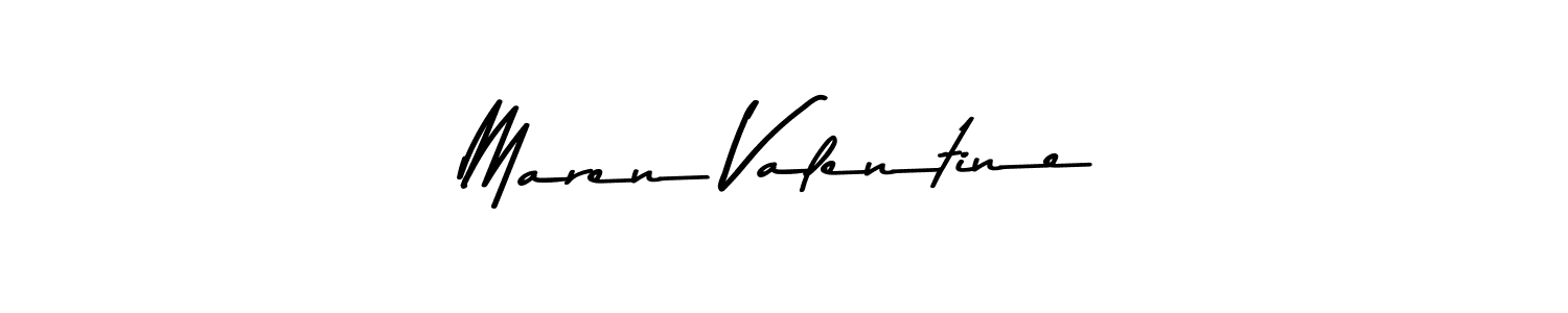 Maren Valentine stylish signature style. Best Handwritten Sign (Asem Kandis PERSONAL USE) for my name. Handwritten Signature Collection Ideas for my name Maren Valentine. Maren Valentine signature style 9 images and pictures png