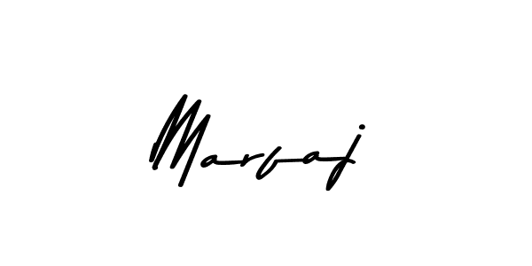 Design your own signature with our free online signature maker. With this signature software, you can create a handwritten (Asem Kandis PERSONAL USE) signature for name Marfaj. Marfaj signature style 9 images and pictures png