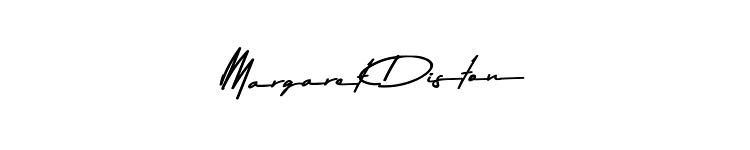 How to make Margaret Diston name signature. Use Asem Kandis PERSONAL USE style for creating short signs online. This is the latest handwritten sign. Margaret Diston signature style 9 images and pictures png