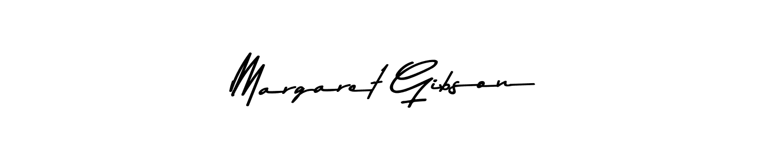 How to make Margaret Gibson name signature. Use Asem Kandis PERSONAL USE style for creating short signs online. This is the latest handwritten sign. Margaret Gibson signature style 9 images and pictures png