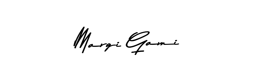 Use a signature maker to create a handwritten signature online. With this signature software, you can design (Asem Kandis PERSONAL USE) your own signature for name Margi Gami. Margi Gami signature style 9 images and pictures png