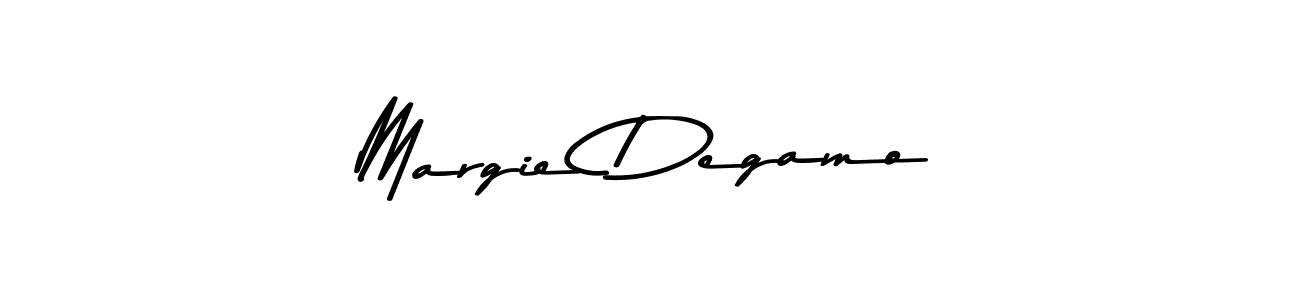Make a beautiful signature design for name Margie Degamo. With this signature (Asem Kandis PERSONAL USE) style, you can create a handwritten signature for free. Margie Degamo signature style 9 images and pictures png