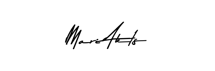 How to make Mari Akts name signature. Use Asem Kandis PERSONAL USE style for creating short signs online. This is the latest handwritten sign. Mari Akts signature style 9 images and pictures png