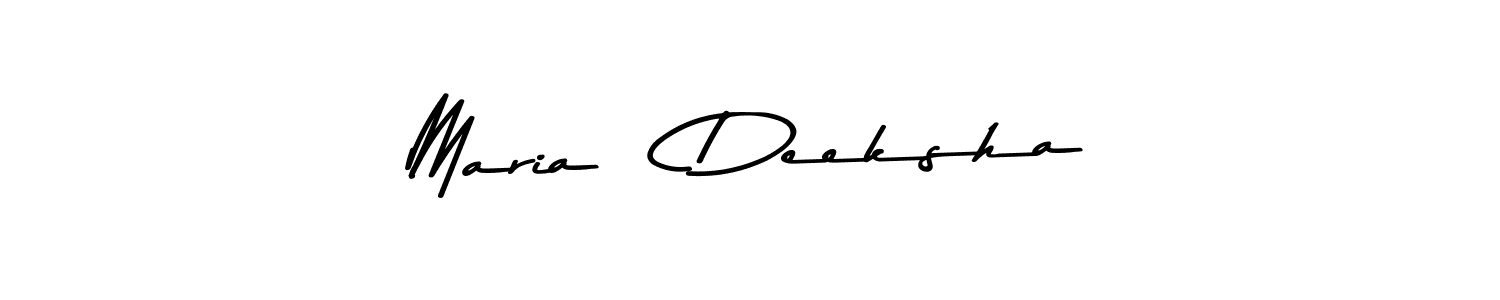 Use a signature maker to create a handwritten signature online. With this signature software, you can design (Asem Kandis PERSONAL USE) your own signature for name Maria   Deeksha. Maria   Deeksha signature style 9 images and pictures png