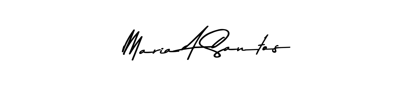 Use a signature maker to create a handwritten signature online. With this signature software, you can design (Asem Kandis PERSONAL USE) your own signature for name Maria A Santos. Maria A Santos signature style 9 images and pictures png