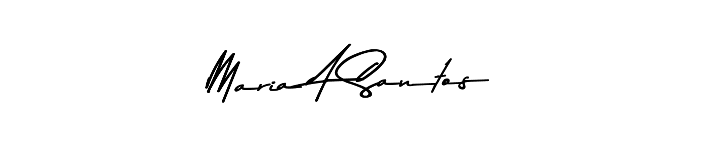 The best way (Asem Kandis PERSONAL USE) to make a short signature is to pick only two or three words in your name. The name Maria A Santos include a total of six letters. For converting this name. Maria A Santos signature style 9 images and pictures png