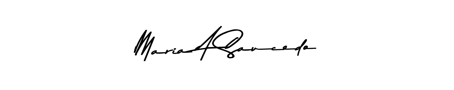 Use a signature maker to create a handwritten signature online. With this signature software, you can design (Asem Kandis PERSONAL USE) your own signature for name Maria A Saucedo. Maria A Saucedo signature style 9 images and pictures png