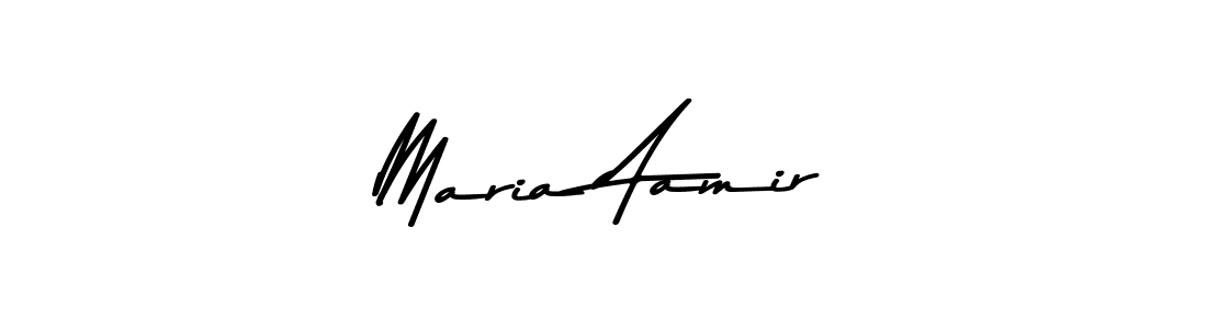 Design your own signature with our free online signature maker. With this signature software, you can create a handwritten (Asem Kandis PERSONAL USE) signature for name Maria Aamir. Maria Aamir signature style 9 images and pictures png
