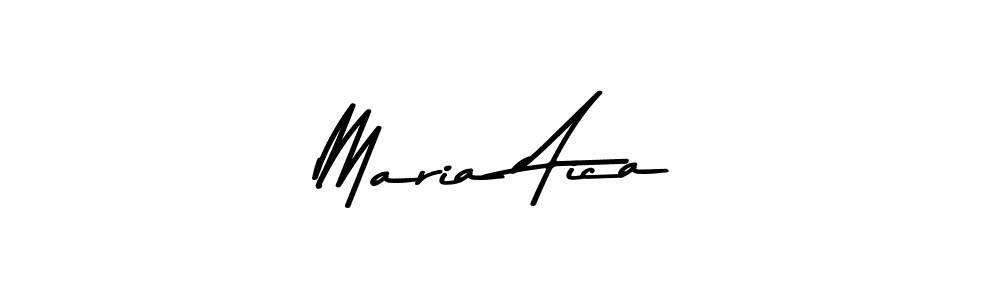 Design your own signature with our free online signature maker. With this signature software, you can create a handwritten (Asem Kandis PERSONAL USE) signature for name Maria Aica. Maria Aica signature style 9 images and pictures png