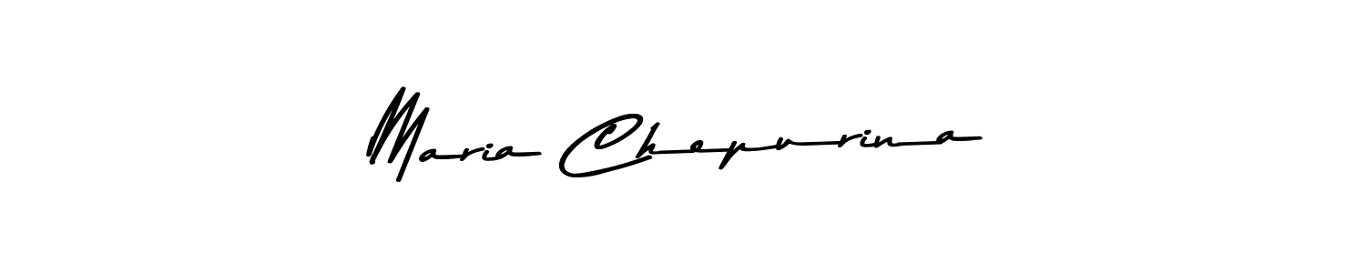 Maria Chepurina stylish signature style. Best Handwritten Sign (Asem Kandis PERSONAL USE) for my name. Handwritten Signature Collection Ideas for my name Maria Chepurina. Maria Chepurina signature style 9 images and pictures png