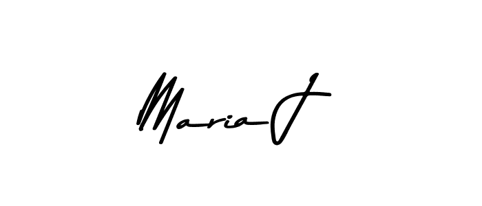 Create a beautiful signature design for name Maria J. With this signature (Asem Kandis PERSONAL USE) fonts, you can make a handwritten signature for free. Maria J signature style 9 images and pictures png