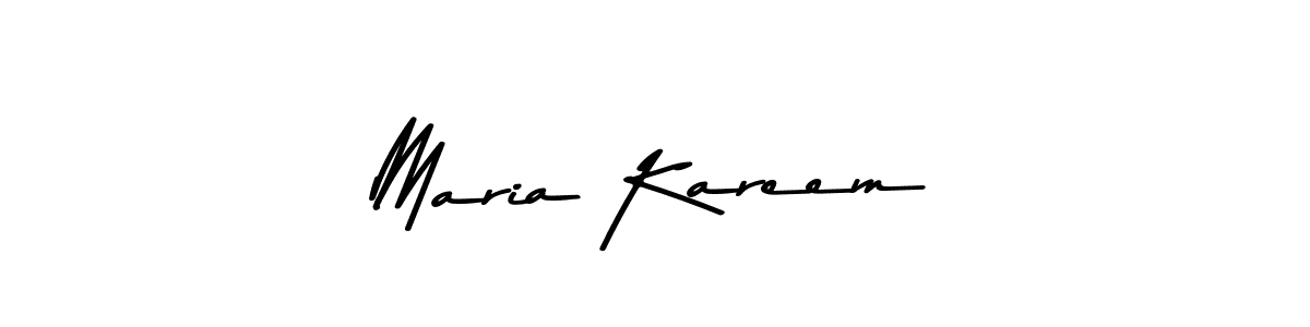 Make a beautiful signature design for name Maria Kareem. With this signature (Asem Kandis PERSONAL USE) style, you can create a handwritten signature for free. Maria Kareem signature style 9 images and pictures png