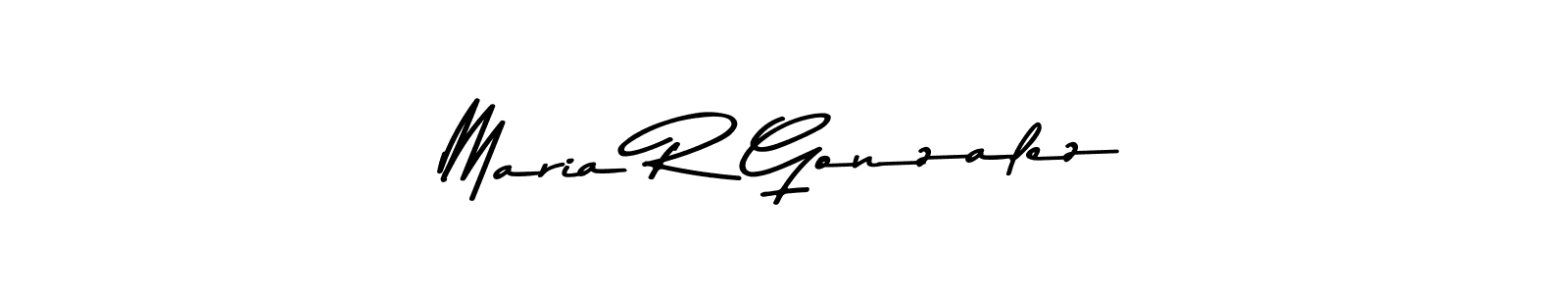 Maria R Gonzalez stylish signature style. Best Handwritten Sign (Asem Kandis PERSONAL USE) for my name. Handwritten Signature Collection Ideas for my name Maria R Gonzalez. Maria R Gonzalez signature style 9 images and pictures png