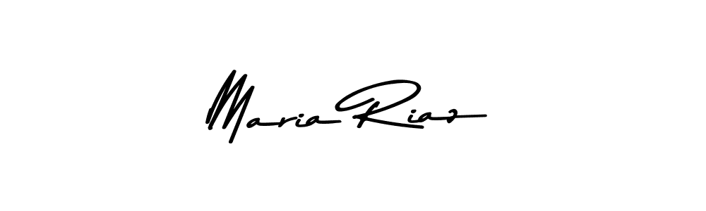 Make a beautiful signature design for name Maria Riaz. With this signature (Asem Kandis PERSONAL USE) style, you can create a handwritten signature for free. Maria Riaz signature style 9 images and pictures png